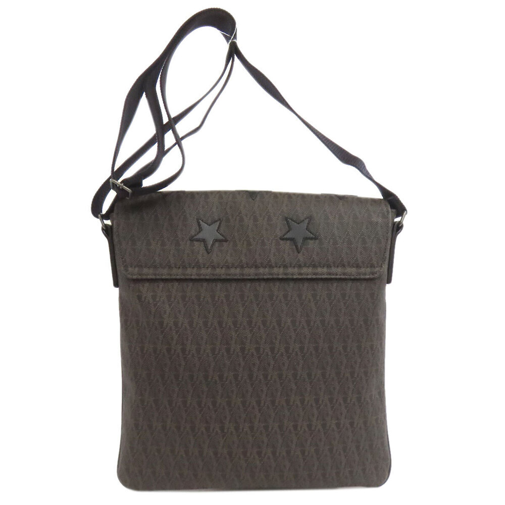 Saint Laurent Shoulder Motif Star Leather Bag Black